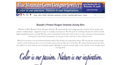 Desktop Screenshot of bluemountaingemsdesignerjewelry.com