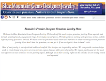 Tablet Screenshot of bluemountaingemsdesignerjewelry.com
